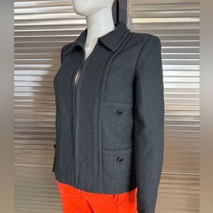Chanel Womens Classic Uniform Black Jacket 00